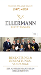 Mobile Screenshot of bestattungen-ellermann.de